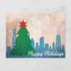 Chicago Skyline in Winter Postcard | Zazzle.com
