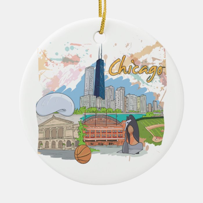 Chicago Christmas Ornament