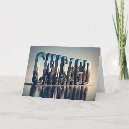 Chicago City Birthday Card