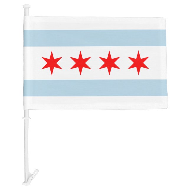 Chicago city car flags (Front)