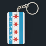chicago city flag america text name keychain<br><div class="desc">chicago city flag america text name</div>