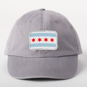 Chicago city flag custom patch