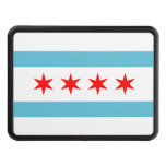 Chicago City Flag Hitch Cover at Zazzle