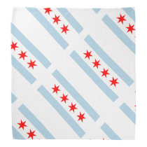 Chicago city flag pattern custom bandana Chicago city flag pattern custom bandana