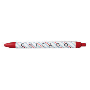 Chicago city flag personalized with custom text pen