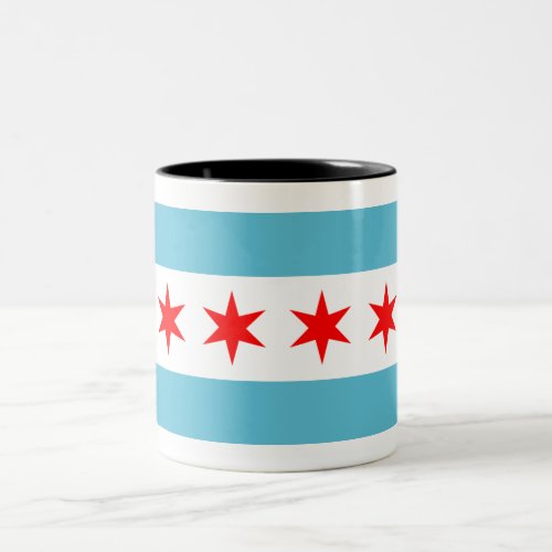 Chicago city flag Two_Tone coffee mug