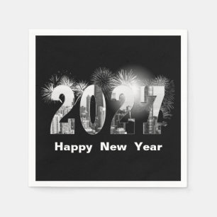 Chicago City New Year 2027 Napkins