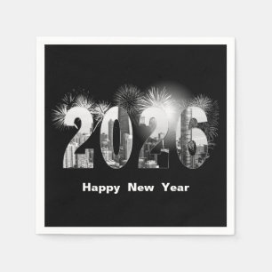 Chicago City New Year 2027 Napkins