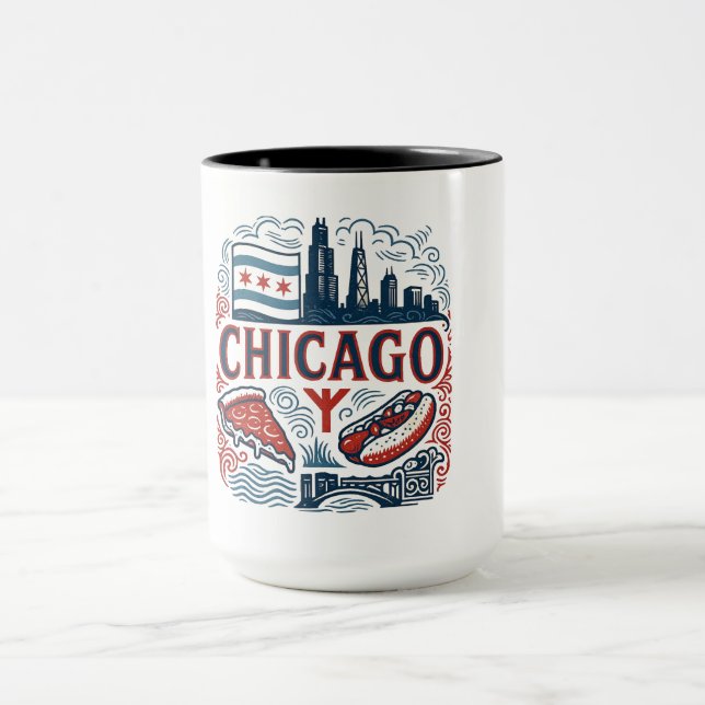 Chicago city pride mug (Center)