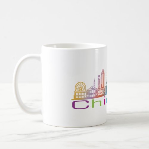 Chicago City Skyline Typography Hoodie Coffee Mug