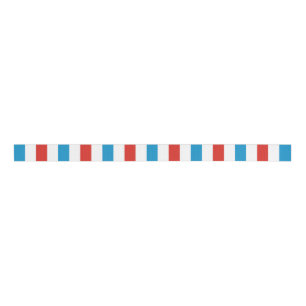 chicago city USA america flag stripes pattern blue Grosgrain Ribbon