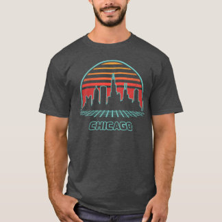 Chicago City yline 80S Style friends T-Shirt