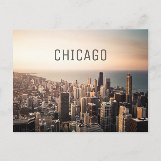 Chicago cityscape postcard (Front)
