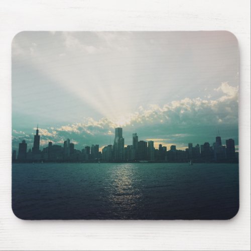 Chicago cityskape mouse pad