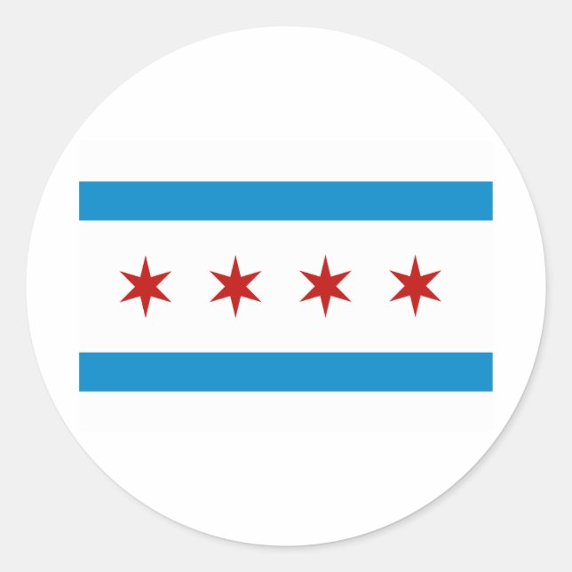 CHICAGO CLASSIC ROUND STICKER (Front)