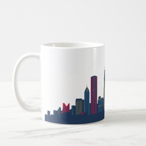 Chicago Colorful Skyline Coffee Mug