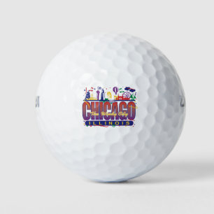 Chicago Confetti Golf Balls