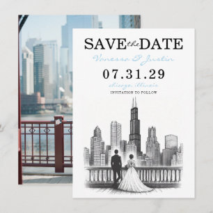 Chicago Couple Save The Date