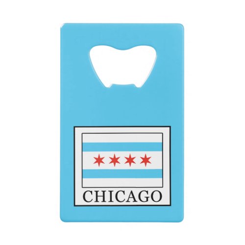 Chicago Credit Card Bottle Opener