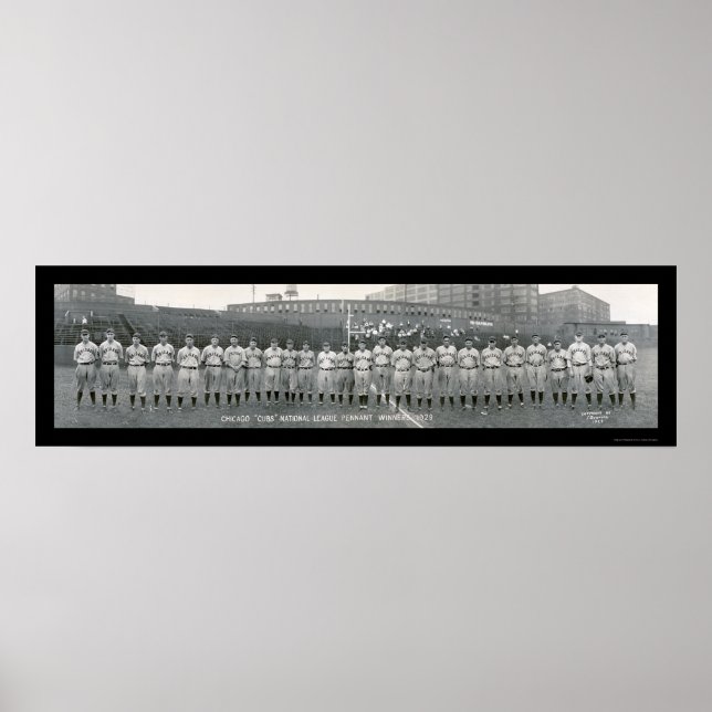 Chicago Cubs Champions Photo 1929 Poster (Front)
