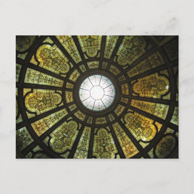 Chicago Cultural Center Dome Postcard (Front)