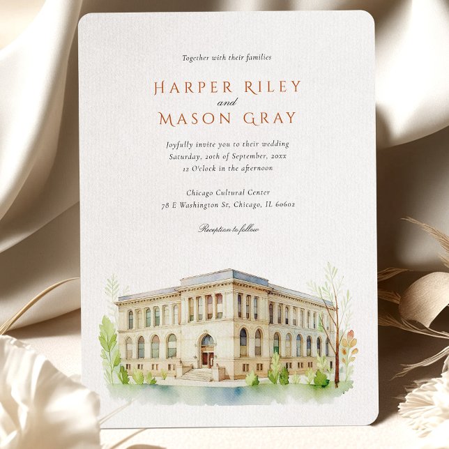 Chicago Cultural Center Wedding Invitation (Creator Uploaded)
