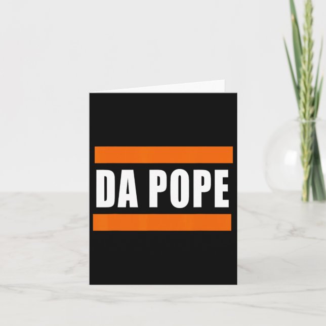 Chicago Da Pope Funny Humor  Card (Front)