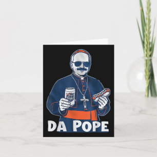 Chicago Da Pope Funny Humor Catholic  Card