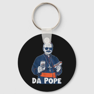 Chicago Da Pope Funny Humor Catholic Keychain