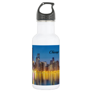 Chicago Dawn Cityscape Stainless Steel Water Bottl Bottle