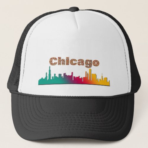 Chicago _ Deep Dish Pizza Style Trucker Hat