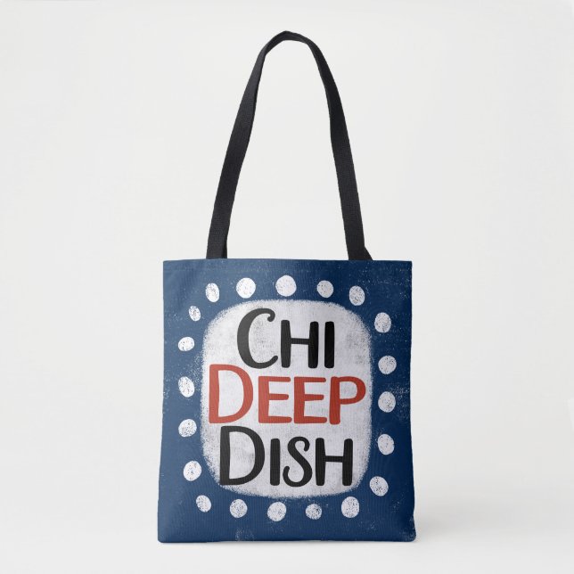 Chicago Deep Dish Tote Bag (Front)