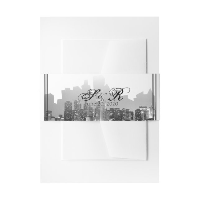 Chicago Destination Wedding Belly Band (Front Example)