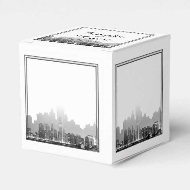 Chicago Destination Wedding Favor Box (Front Side)