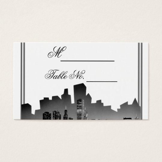Chicago Destination Wedding Place Card