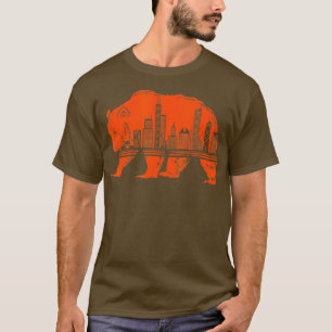 Chicago Downtown City Skyline Illinois Pride 1 T-Shirt