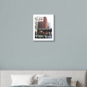 Chicago Elevated Loop Train Foam Core Photo Tile