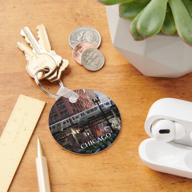 Chicago Elevated Loop Train Keychain (Desk)