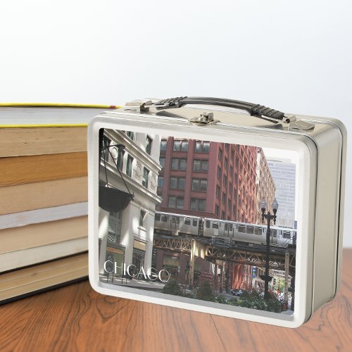 Chicago Elevated Loop Train Metal Lunch Box