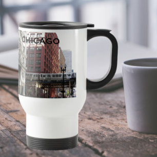 Chicago Elevated Loop Train Travel Mug