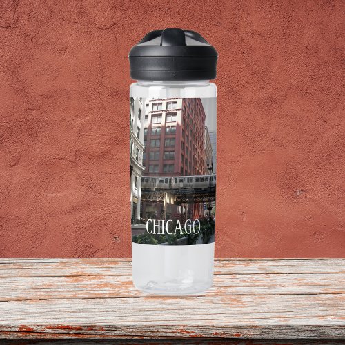 Chicago Elevated Loop Train Water Bottle