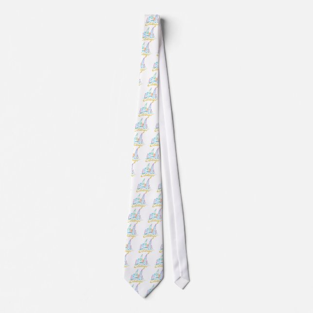 CHICAGO-EMB NECK TIE (Front)