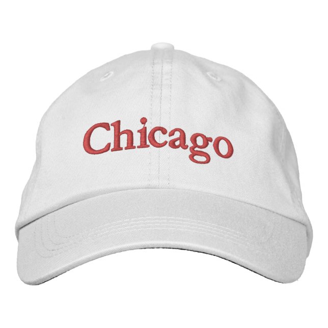 Chicago Embroidered Baseball Cap (Front)