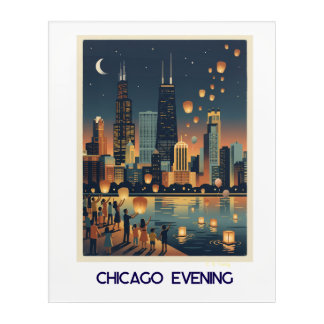 Chicago Evening Acrylic Print