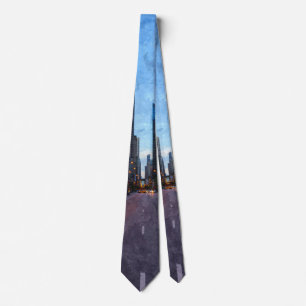 Chicago Evening Drive Neck Tie