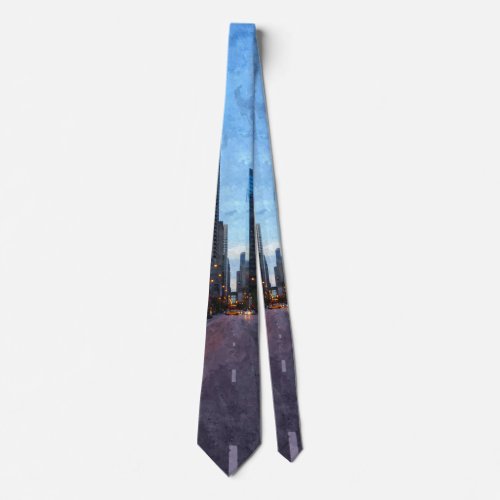 Chicago Evening Drive Neck Tie