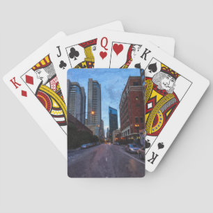 Chicago Evening Drive Poker Cards