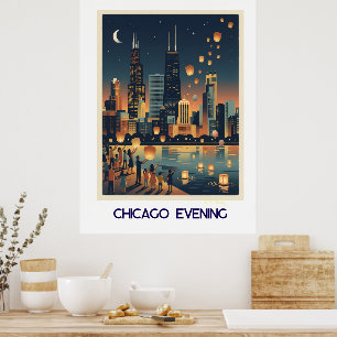 Chicago Evening Poster