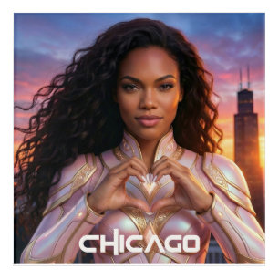 CHICAGO - FEMALE HERO ACRYLIC PRINT