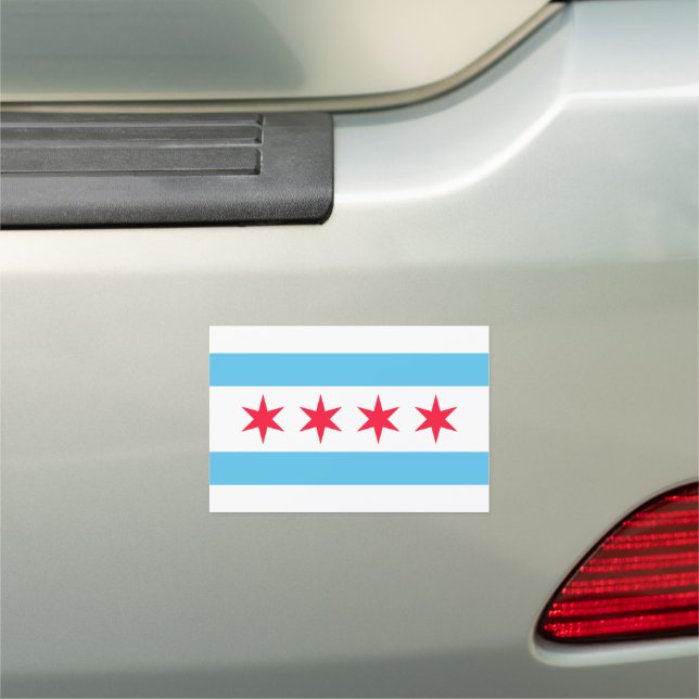 Chicago Fflag Car Magnet (In Situ)